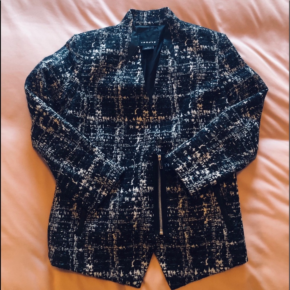 Trouve Tweed Blazer